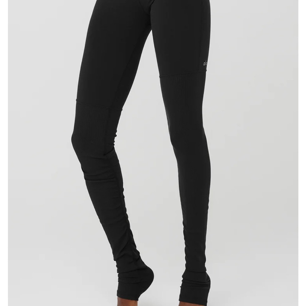 Alo Yoga NWOT Airbrush High-Waist Highlight Goddess Legging Black Size XSmall